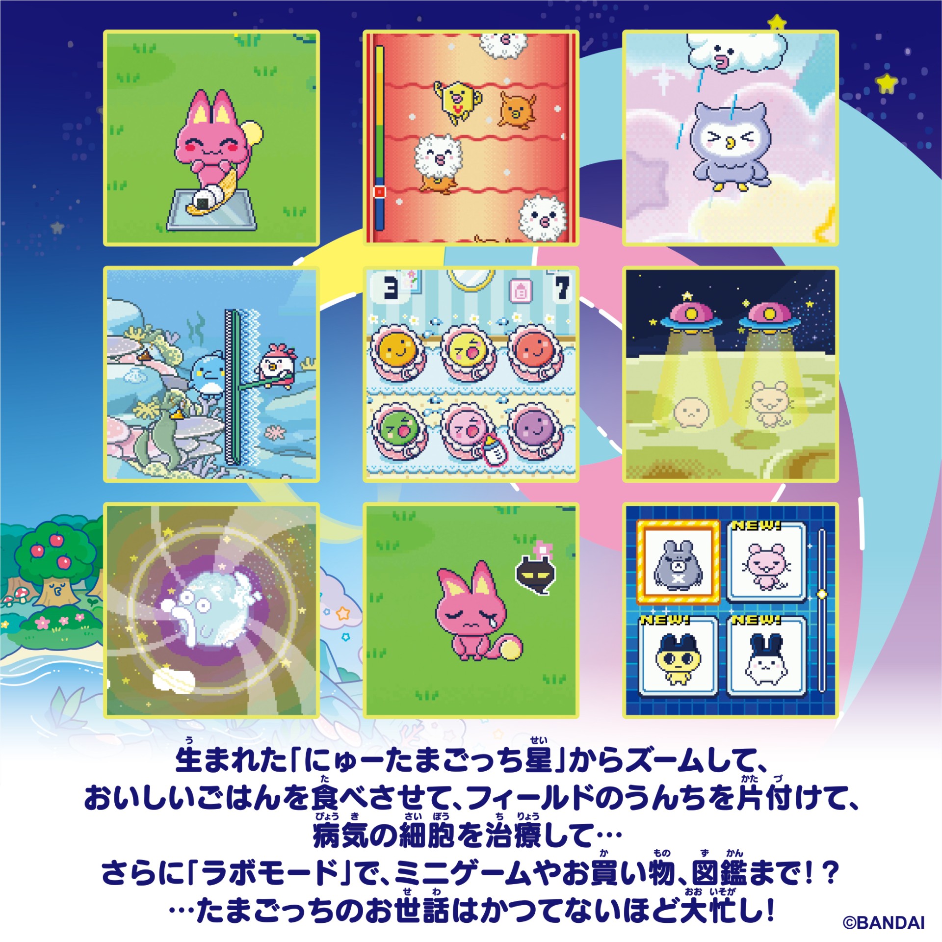 Tamagotchi Paradise - Purple Sky しなこ&竹下☆ぱらだいすスペシャルセット_遊び方②